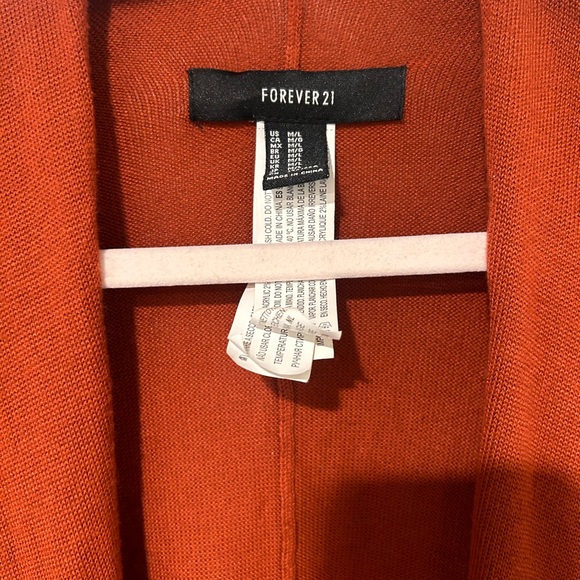 Forever 21 XL cape sweater burnt orange excellent condition - Picture 2 of 3